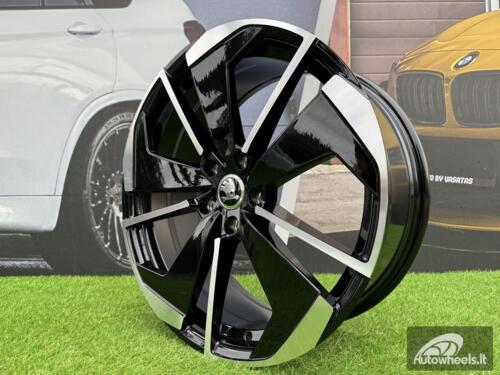 Ratlankis R18x8  5X112  ET  45  57.1  I5579  Black Polished (MB)  For SKODA  (A+K7)
