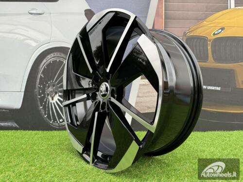 Ratlankis R18x8  5X112  ET  45  57.1  I5579  Black Polished (MB)  For SKODA  (A+K7)