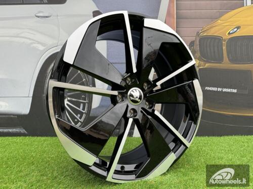 Ratlankis R18x8  5X112  ET  45  57.1  I5579  Black Polished (MB)  For SKODA  (A+K7)