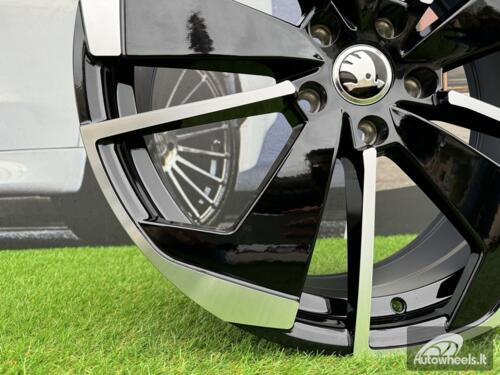 Ratlankis R18x8  5X112  ET  45  57.1  I5579  Black Polished (MB)  For SKODA  (A+K7)