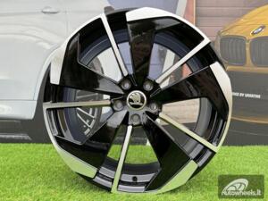 Ratlankis R18x8  5X112  ET  45  57.1  I5579  Black Polished (MB)  For SKODA  (A+K7)