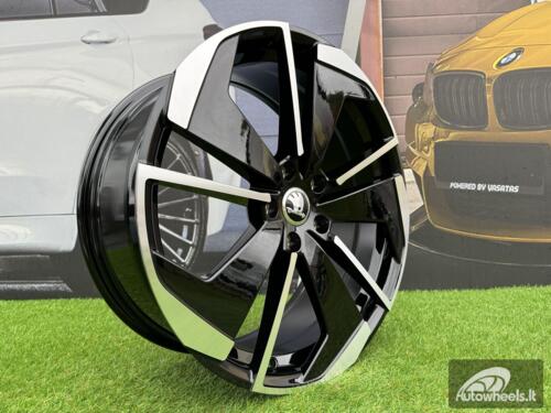 Ratlankis R19x8  5X112  ET  45  57.1  I5579  Black Polished (MB)  For SKODA  (K7)