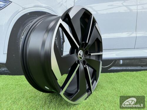 Ratlankis R19x8  5X112  ET  45  57.1  I5579  Black Polished Half Matt (MBHM)  For SKODA  (K7)