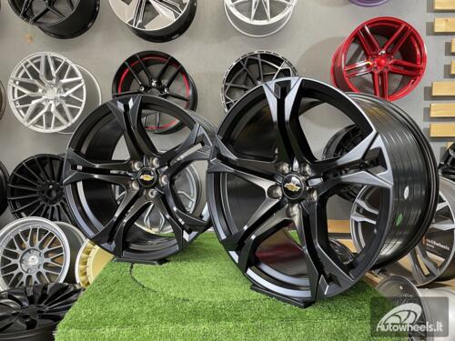Ratlankis R20x11  5X120  ET  43  66.9  I5580  Black Half Matt (BLHM)  For CHEVR  (K7+Z6)  (CAMARO (Rear+Front))