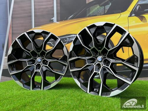 Ratlankis R22x9.5  5X112  ET  32  66.6  I5592  Black Polished (MB)  For BMW  (K8)  (NEW X7 (Rear+Front))