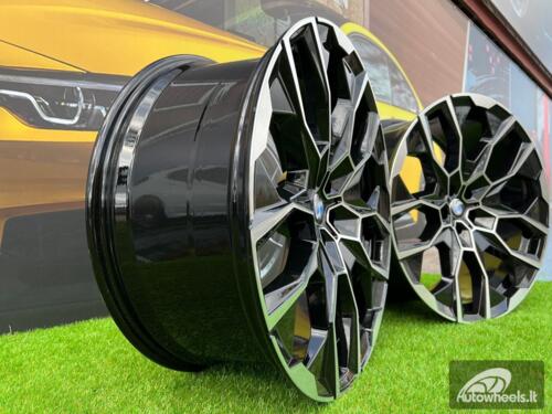 Ratlankis R22x9.5  5X112  ET  32  66.6  I5592  Black Polished (MB)  For BMW  (P2)  (NEW X7 (Rear+Front))