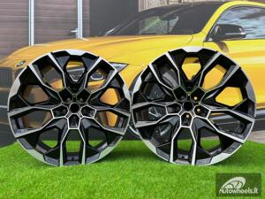 Ratlankis R22x9.5  5X112  ET  32  66.6  I5592  Black Polished (MB)  For BMW  (P2)  (NEW X7 (Rear+Front))