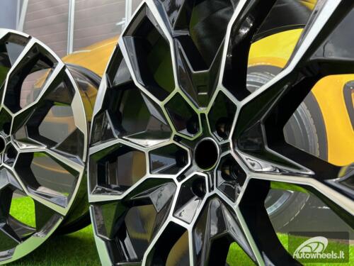 Ratlankis R22x9.5  5X112  ET  32  66.6  I5592  Black Polished (MB)  For BMW  (P2)  (NEW X7 (Rear+Front))