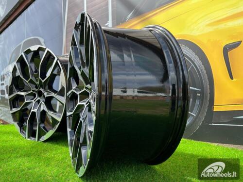Ratlankis R22x9.5  5X112  ET  32  66.6  I5592  Black Polished (MB)  For BMW  (P2)  (NEW X7 (Rear+Front))