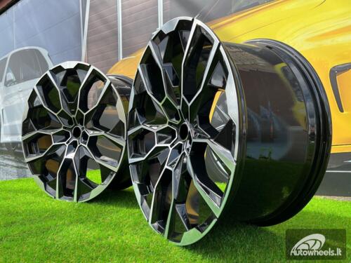 Ratlankis R22x9.5  5X112  ET  32  66.6  I5592  Black Polished (MB)  For BMW  (P2)  (NEW X7 (Rear+Front))