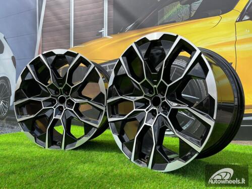 Ratlankis R22x9.5  5X112  ET  32  66.6  I5592  Black Polished (MB)  For BMW  (P2)  (NEW X7 (Rear+Front))