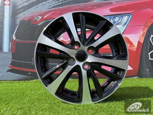 Ratlankis R15x5.5  4X100  ET  44  54.1  I6072  Black Polished (MB)  For TOYOT  (K7)