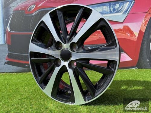 Ratlankis R15x5.5  4X100  ET  44  54.1  I6072  Black Polished (MB)  For TOYOT  (K7)