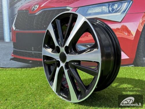 Ratlankis R15x5.5  4X100  ET  44  54.1  I6072  Black Polished (MB)  For TOYOT  (Z6)