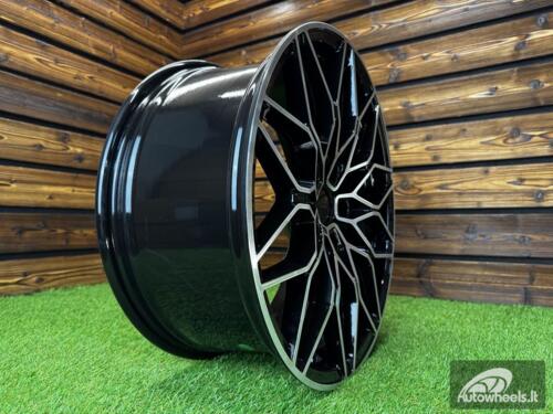 Ratlankis R20x8.5  5X112  ET  25  66.6  IN292  Black Polished (MB)  For BMW  (K7+K8)  (Rear+Front)