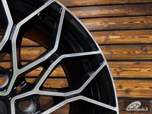 Ratlankis R20x8.5  5X112  ET  25  66.6  IN292  Black Polished (MB)  For BMW  (K7+K8)  (Rear+Front)