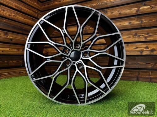 Ratlankis R20x8.5  5X120  ET  35  72.6  IN292  (IN0292)  Black Polished (MB)  For BMW  (Z5)  (Rear+Front)
