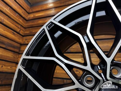 Ratlankis R20x8.5  5X120  ET  35  72.6  IN292  (IN0292)  Black Polished (MB)  For BMW  (Z5)  (Rear+Front)