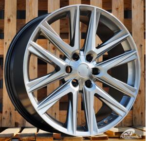 Ratlankis R22x9  6X139.7  ET  25  106.1  L1023  Hyper Black (HB)  For 4X4  (K3)  (TOYOTA)