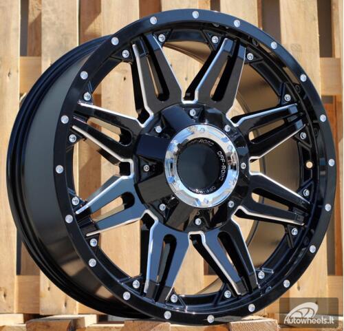 Ratlankis R20x9  10X114/127  ET  0  87.1  L1447  Black (BL)  For 4X4  (K3)  (Milling)