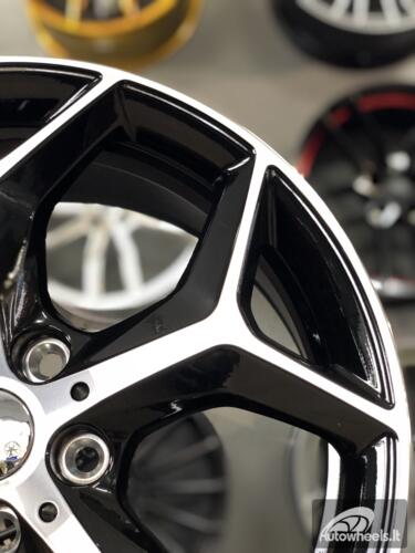 Ratlankis R18x7.5  5X112  ET  51  66.6  L1623  Black Polished (MB)  For BMW  (R+Z5)  (X1)