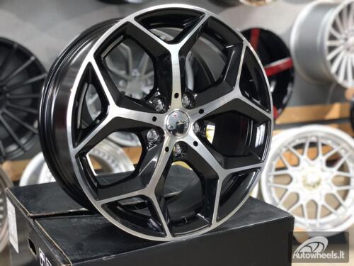 Ratlankis R18x7.5  5X112  ET  51  66.6  L1623  Black Polished (MB)  For BMW  (R+Z5)  (X1)