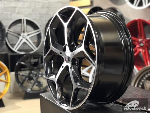 Ratlankis R18x7.5  5X112  ET  51  66.6  L1623  Black Polished (MB)  For BMW  (R+Z5)  (X1)