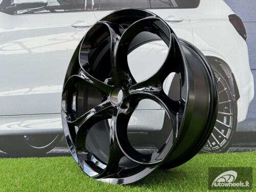 Ratlankis R19x8  5X110  ET  33  65.1  L1664  Black (BL)  For ALFA  (P1+Z5)  (REAR+FRONT)