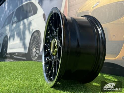 Ratlankis R15x8  8X100/114  ET  30  73.1  L1879  (HX025)  Black+Polished Lip (BLPL)  For HAXER  (P1)  ()