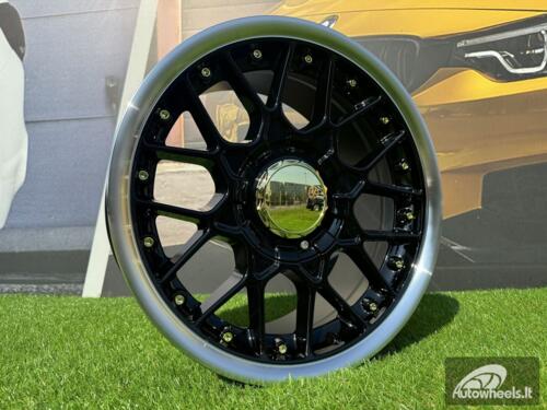 Ratlankis R15x8  8X100/114  ET  30  73.1  L1879  (HX025)  Black+Polished Lip (BLPL)  For HAXER  (P1)  ()