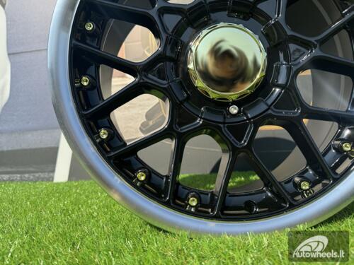 Ratlankis R15x8  8X100/114  ET  30  73.1  L1879  (HX025)  Black+Polished Lip (BLPL)  For HAXER  (P1)  ()