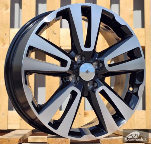 Ratlankis R17x6.5  4X100  ET  43  60.1  L2093  Black Polished (MB)  For RACIN  (K3)