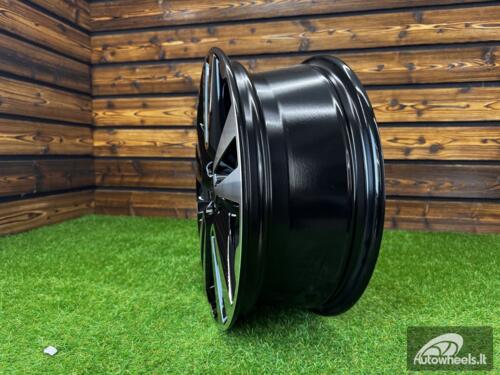 Ratlankis R17x6.5  4X100  ET  43  60.1  L2093  Black Polished (MB)  For RACIN  (Z6)