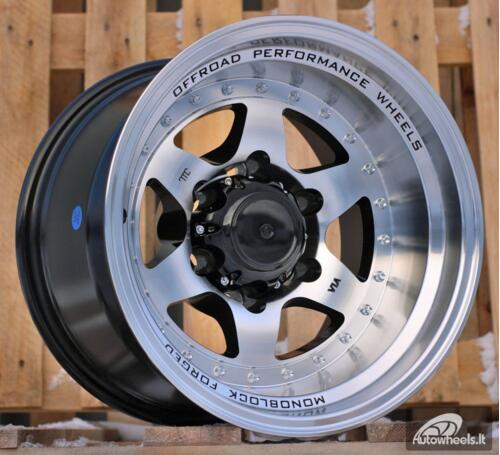 Ratlankis R15x10  6X139.7  ET  M44  110.1  L2156  Black Polished (MB)  For 4X4  (D1)