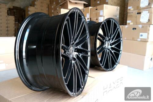 Ratlankis R20x9.5  5X120  ET  38  72.6  LU579  (M+6L)  Black (BL)  For RACIN  (K7)  (  Vossen Style (Left Rear))