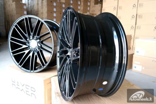 Ratlankis R20x9.5  5X120  ET  38  72.6  LU579  (M+6L)  Black (BL)  For RACIN  (K7)  (  Vossen Style (Left Rear))