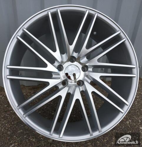 Ratlankis R20x9.5  5X120  ET  38  72.6  LU579  (M+6R)  Polished Silver (MS)  For RACIN  (K7)  (  Vossen Style (Right))