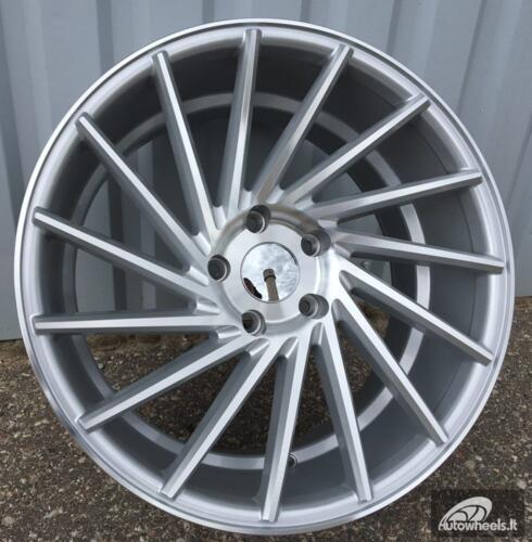 Ratlankis R19x8.5  5X112  ET  38  66.5  LU589  (M7L)  Polished Silver (MS)  RACIN  (P1)  (LEFT SIDE Style Vossen )