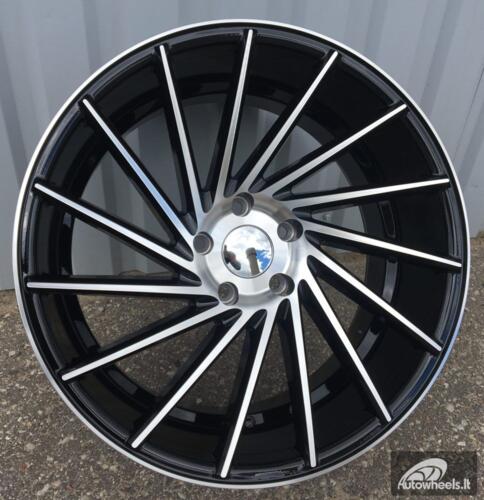 Ratlankis R20x8.5  5X120  ET  33  72.6  LU589  (M7L)  Black Polished (MB)  For RACIN  (K7+K3)  (  Vossen Style (Left Front))