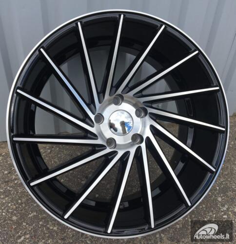 Ratlankis R20x9.5  5X120  ET  38  72.6  LU589  (M7R)  Black Polished (MB)  For RACIN  (K7)  (  Vossen Style (Right Rear))