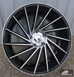 Ratlankis R20x9.5  5X120  ET  38  72.6  LU589  (M7R)  Black Polished (MB)  For RACIN  (K7)  (  Vossen Style (Right Rear))