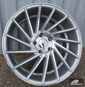 Ratlankis R20x8.5  5X120  ET  33  72.6  LU589  (M7L)  Polished Silver (MS)  For RACIN  (K7)  (  Vossen Style (Left Front))