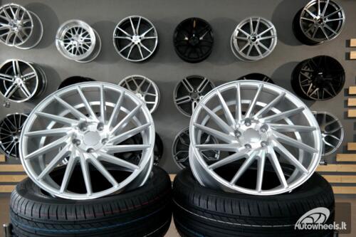 Ratlankis R20x9.5  5X120  ET  38  72.6  LU589  (M7R)  Polished Silver (MS)  For RACIN  (K7)  (  Vossen Style (Right Rear))