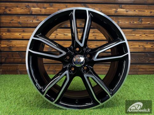 Ratlankis R18x7.5  5X114.3  ET  48  67.1  M502  (FR560)  Black Polished (MB)  For MAZDA  (P1)