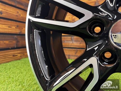 Ratlankis R18x7.5  5X114.3  ET  48  67.1  M502  (FR560)  Black Polished (MB)  For MAZDA  (P1)