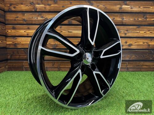 Ratlankis R18x7.5  5X114.3  ET  48  67.1  M502  (FR560)  Black Polished (MB)  For MAZDA  (P1)