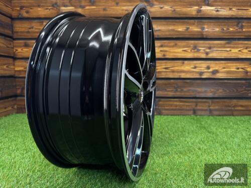 Ratlankis R18x7.5  5X114.3  ET  48  67.1  M502  (FR560)  Black Polished (MB)  For MAZDA  (P1)