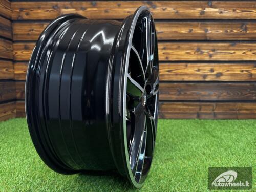 Ratlankis R18x7.5  5X114.3  ET  48  67.1  M502  (FR560)  Black Polished (MB)  For MAZDA  (P1)