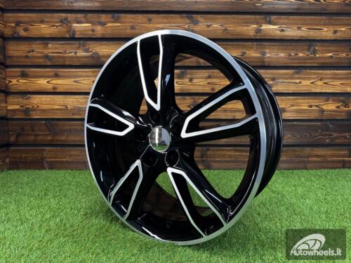 Ratlankis R18x7.5  5X114.3  ET  48  67.1  M502  (FR560)  Black Polished (MB)  For MAZDA  (P1)
