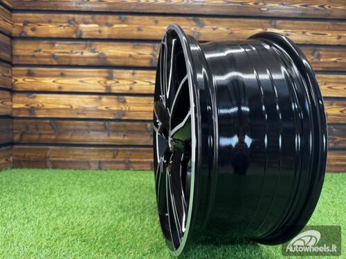 Ratlankis R18x7.5  5X114.3  ET  48  67.1  M502  (FR560)  Black Polished (MB)  For MAZDA  (P1)